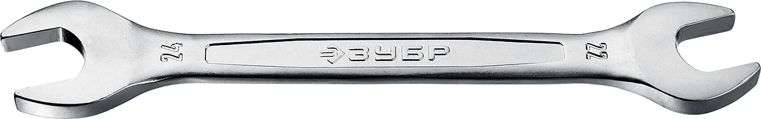 Рожковый гаечный ключ, 22 х 24 мм, ЗУБР 27010-22-24_z01 — фото 1