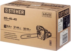 Бензопила, 45 см3, 40 см, STEHER BS-45-40