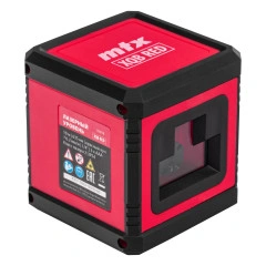 Лазерный уровень XQB RED Basic SET, 10 м, красный луч, батарейки, резьба 1/4" MTX 35018