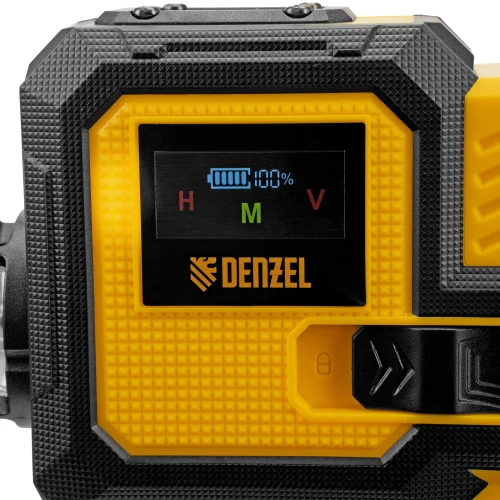 Лазерный уровень мультипризменный DLV-360-3T, 30 м, зеленый луч, Li-Ion 2,4 Aч, штатив Denzel 350805 — фото 12