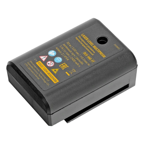 Лазерный уровень мультипризменный DLV-360-3T, 30 м, зеленый луч, Li-Ion 2,4 Aч, штатив Denzel 350805 — фото 19