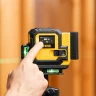 Лазерный уровень мультипризменный DLV-360-3T, 30 м, зеленый луч, Li-Ion 2,4 Aч, штатив Denzel 350805 — фото 31