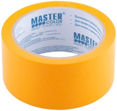 Лента малярная желтая, для внутренних работ, 48 мм x 25 м MASTER COLOR 30-6614