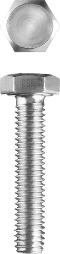 Болт, кл. пр. 5.8, M20 х 90 мм, цинк, 5 кг, ЗУБР ГОСТ 7798-70 303080-20-090 — фото 1