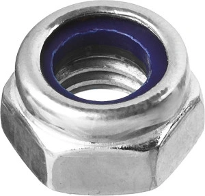 Самостопорящаяся гайка с нейлоновым кольцом, кл. пр. 6, M12, цинк, 5 кг, ЗУБР DIN 985 303580-12