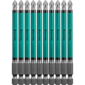 Биты, PH2, 100 мм, 10 шт, KRAFTOOL Optimum 26122-2-100-10