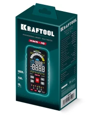 Смарт-мультиметр цифровой, KRAFTOOL KMS-15 59870