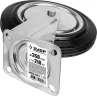 Поворотное колесо, d 250 мм, г/п 210 кг, игольчатый подшипник, резина/металл, ЗУБР 30936-250-S — фото 2