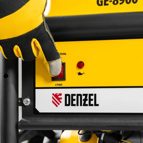 Генератор бензиновый GE 8900, 8.5 кВт, 220 В/50 Гц, 25 л, ручной старт Denzel 94639 — фото 14