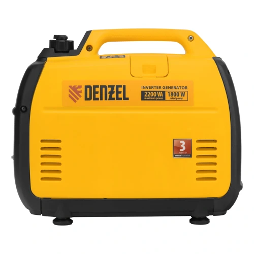 Генератор инверторный GT-2200iS, 2.2 кВт, 230 В, бак 4 л, закрытый корпус, ручной старт Denzel 94702 — фото 5