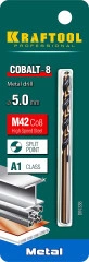 Сверло по металлу, 5.0 х 86 мм, сталь М42, HSS-Co(8%), KRAFTOOL COBALT-8 29656-5