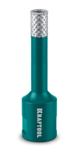Вакуумная алмазная коронка по керамограниту, М14, KRAFTOOL VS DIAMOND d 6 29890-06