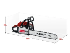 Бензопила, 62 см3, 50 см, ЗУБР ПБЦ-М62-50