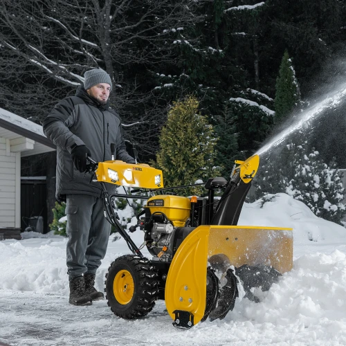 Бензиновая снегоуборочная машина SBL 711D PRO, 302cc, эл.старт, фара, обогрев, блок. дифф. Denzel 97655 — фото 32