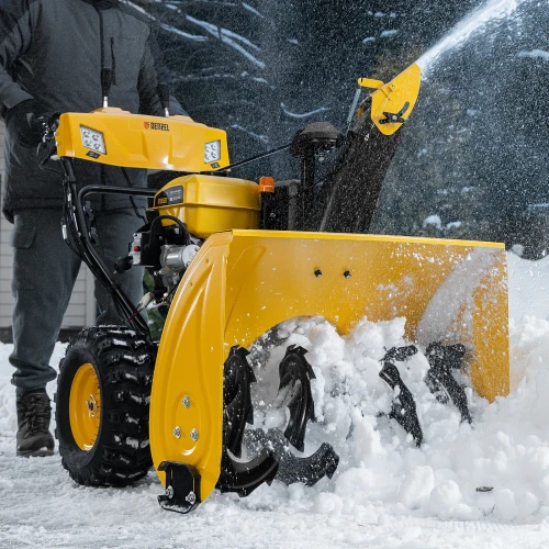 Бензиновая снегоуборочная машина SBL 711D PRO, 302cc, эл.старт, фара, обогрев, блок. дифф. Denzel 97655 — фото 33