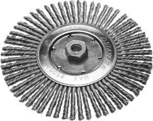Щетка дисковая для УШМ, 200 мм, стальная проволока 0.5 мм, STAYER 35192-200