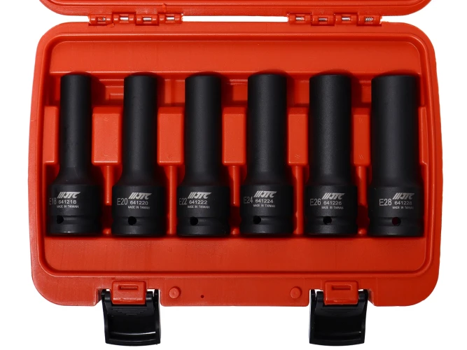 Набор головок торцевых 3/4" TORX (E18-E28) ударных глубоких JTC-J606EL — фото 2