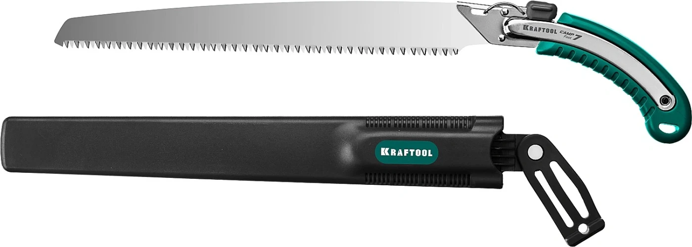 Ножовка для быстрого реза сырой древесины, 350 мм, KRAFTOOL Camp Fast 7 15216 — фото 1