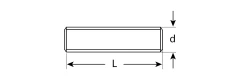 Резьбовая шпилька, кл. пр. 4.8, М14 х 2000 мм, цинк, 1 шт, ЗУБР DIN 975 4-303350-14-2000