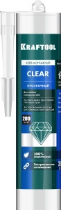Суперсильный монтажный клей, 310мл, прозрачный, KRAFTOOL CLEAR 41342