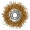 Корщетка-чашка, гайка М14, стальная латунированная волнистая проволока 65 мм FIT 39265 — фото 5