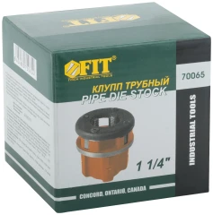 Клупп трубный черный 1 1/4" FIT 70065