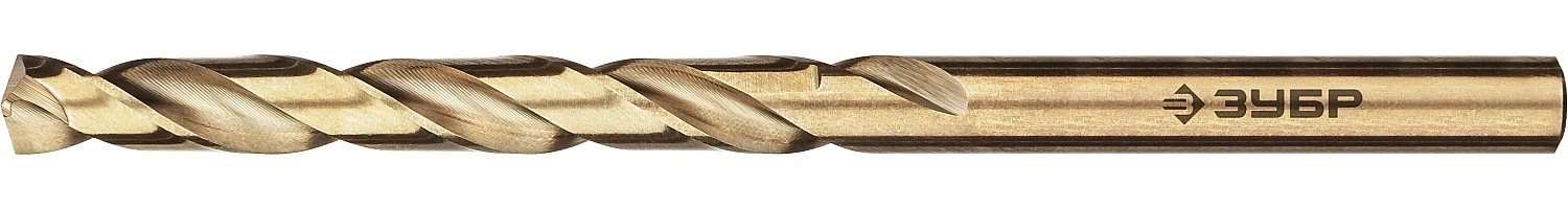 Сверло по металлу, 7.5 х 117 мм, сталь Р6М5К5, класс А, ЗУБР Кобальт 29626-7.5 — фото 1