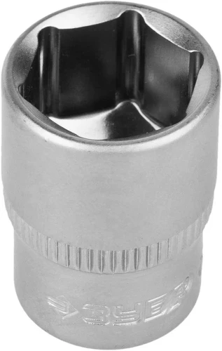 Торцовая головка, 1/4", 10 мм, ЗУБР FLANK 27715-10 — фото 1