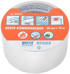 Алюминиевая клейкая лента, 50 мм x 10 м MASTER COLOR 30-6215