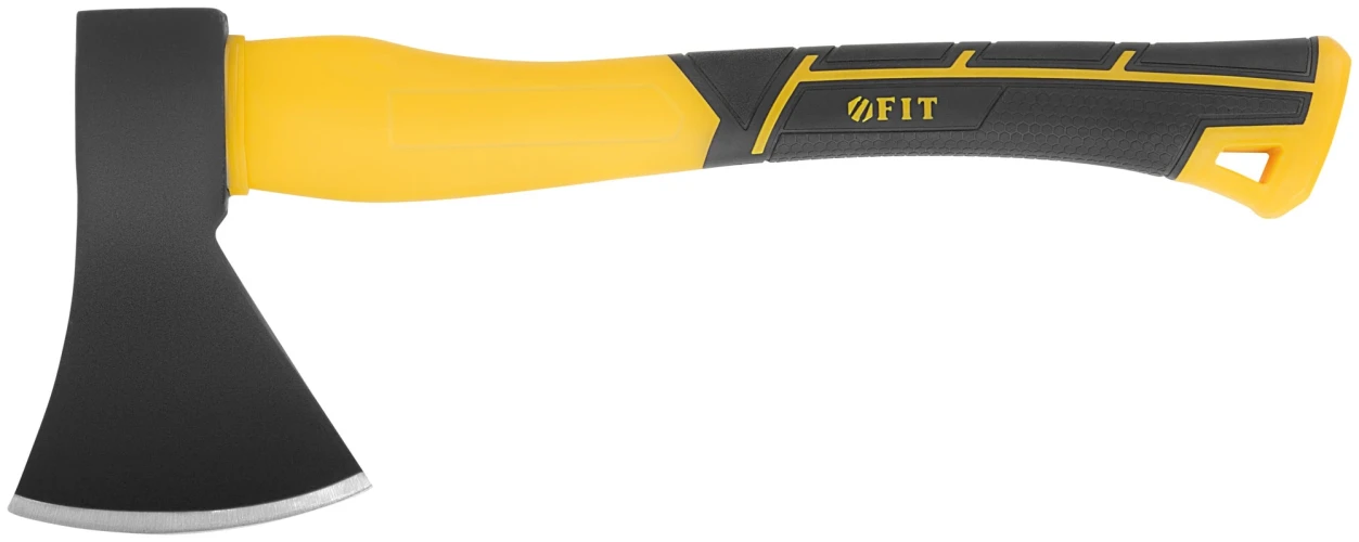 Топор кованая усиленная сталь, усиленная фиберглассовая ручка 800 гр. FIT 46232 — фото 1