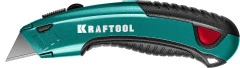 Универсальный нож, 2 лезвия, KRAFTOOL с автостопом 09241_z02