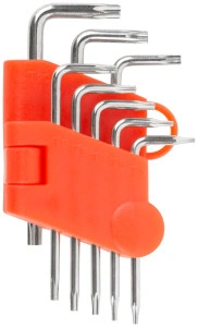 Ключи TORX CrV 8 шт. Т5-Т20, в пластиковом держателе FIT 64001