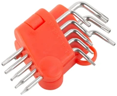 Ключи TORX CrV 8 шт. Т5-Т20, в пластиковом держателе FIT 64001