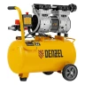 Компрессор DLS950/24 безмаслянный малошумный 950 Вт, 165 л/мин, ресивер 24 л Denzel 58026 — фото 1