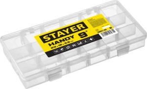Пластиковый органайзер с 18 ячейками, 230 x 120 x 35 мм, (9"), STAYER HANDY-9 38051-09_z01