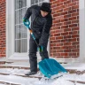 Лопата для уборки снега, полипропилен, 450х450х1355 мм, алюминиевый черенок, усиленная, LUXE PALISAD 61678 — фото 10
