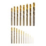 Набор сверл по металлу, 1-10 мм, Р6М5К8-TiN, Golden Tip, 19 шт Denzel 723008 — фото 3