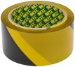 Лента сигнальная (черно-желтая) 50 мм х 100 м FIT 11855 — фото 1
