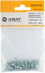Шурупы оцинкованные, универсальные 3.5 х 12 (фасовка 38 шт.) XВАТ 20212-2