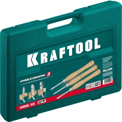 Набор ручных резцов по дереву, 3 предм., KRAFTOOL Precision-3 18369