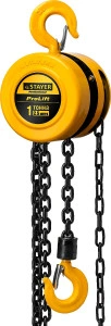 Ручная цепная шестеренная таль, 1 т, 2.5 м, STAYER ProLift 4308-1_z01