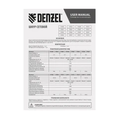 Шнур сетевой Energy Series, ПВС, 3 м, 2 x 1 мм, с неразборной вилкой, черный, Denzel 37665