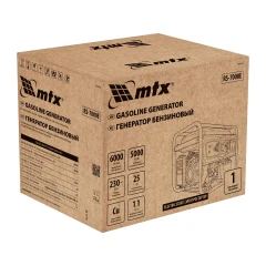 Генератор бензиновый RS-7000E, 6 кВт, 230В, электростартер MTX 946145