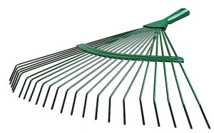 Веерные грабли, 450 мм, 22 круглых зубца, ЛКМ покрытие, RACO 4231-53/737