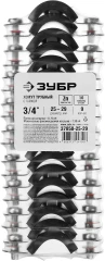 Трубный хомут с гайкой, 3/4", цинк, 9 шт, ЗУБР 37850-25-29