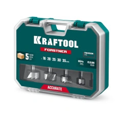 KRAFTOOL FORSTNER 5шт (d16-35 мм), набор cверл Форстнера (29950-H5)