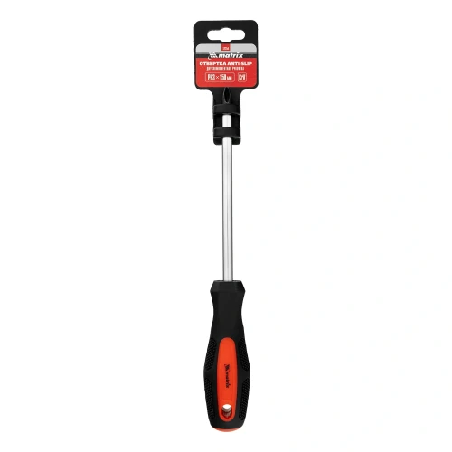 Отвертка Anti-Slip, PH3 х 150 мм, CrV, двухкомпонентная рукоятка Matrix 12254 — фото 6