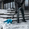 Лопата для уборки снега, полипропилен, 365х460х1500мм, алюминиевый черенок, ПВХ накладка, LUXE Palisad 61794 — фото 9