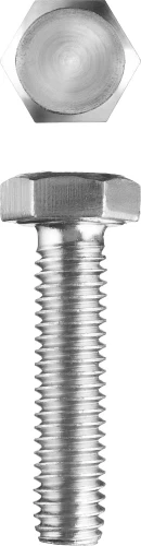 Болт, кл. пр. 5.8, M20 х 70 мм, цинк, 5 кг, ЗУБР ГОСТ 7798-70 303080-20-070 — фото 1