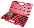 Набор бит 1/2" 3/8" HEX, TORX, SPLINE 6-ти гранных 2 держателя 42 предмета в кейсе JTC-3933 — фото 1